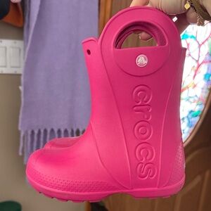 CROCS Kids Pink Boots
